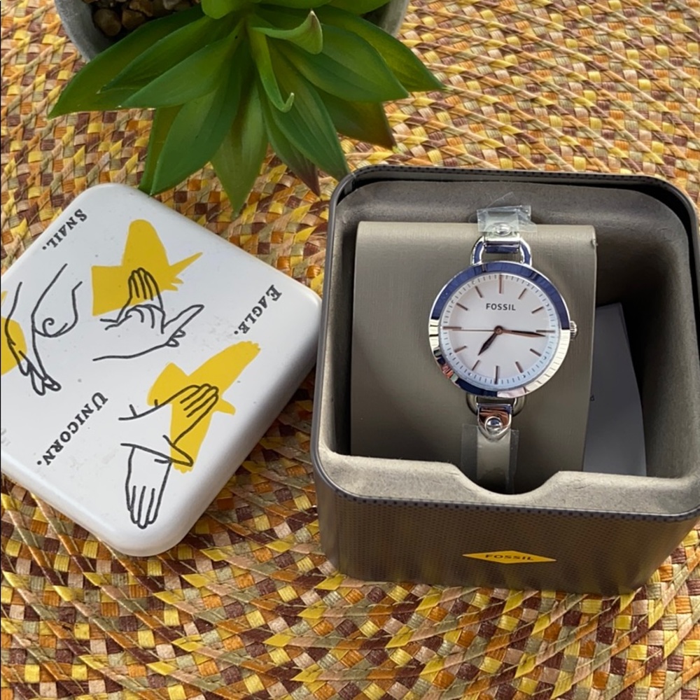 NEW ❗️❗️Fossil classic silver women’s  watch